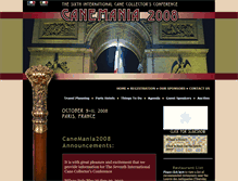 Tablet Screenshot of canemania2008paris.com